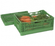 Folding Euro Stacking Containers - Vented